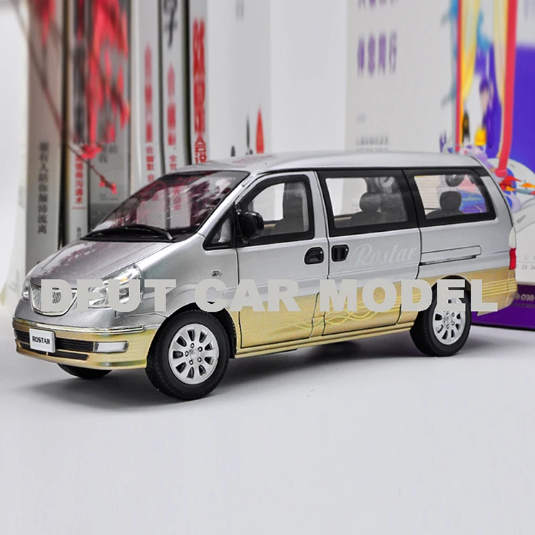 1:18 Масштаб сплава игрушечных транспортных средств Jinlong Jinrui ROSTAR MPV модель автомобиля детских игрушечных автомобилей авторизованный игрушки для детей