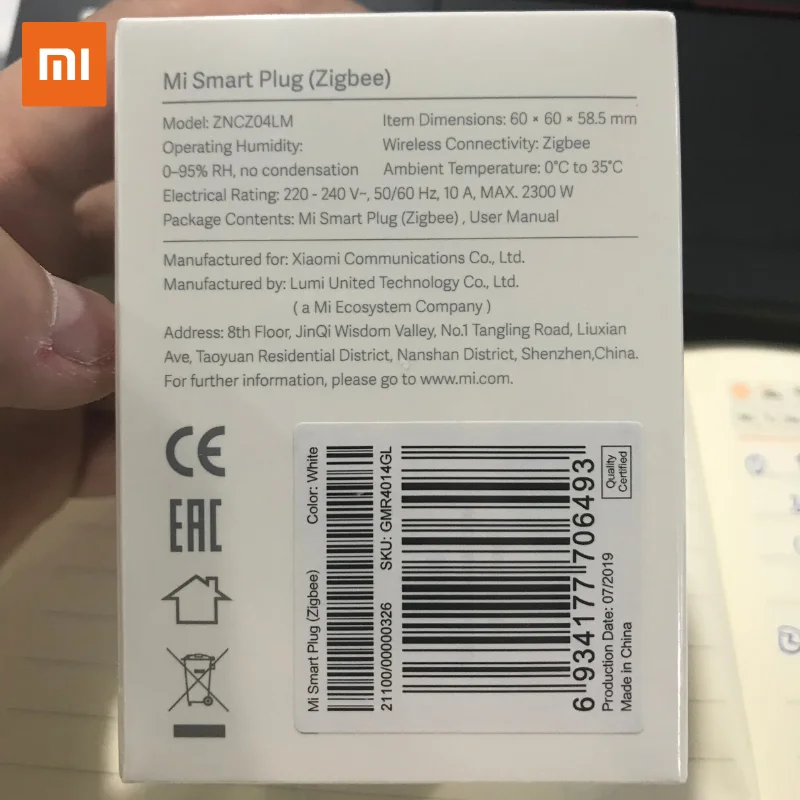 Умная розетка Xiaomi Mi Zigbee Европейская версия многофункциональный шлюз Mijia