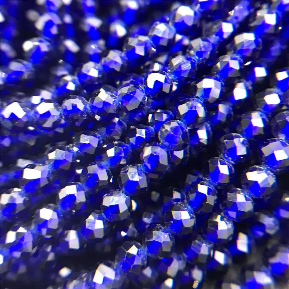 Оптовая продажа 2 мм ограненный природный камень бисер зеленый изумруды рабис