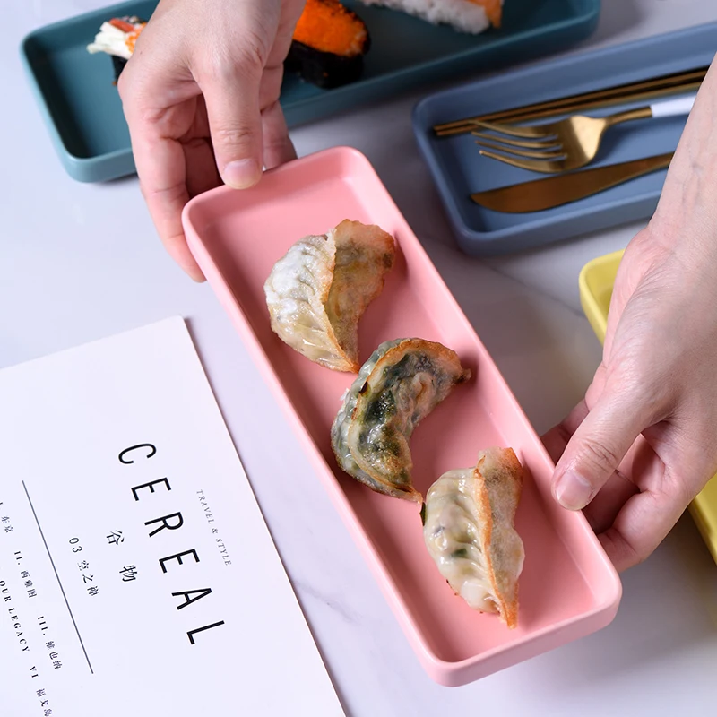 

Ceramic Tray Cheese Gratin Dish Salad Spaghetti Plate Snack Tray Dessert Plate Sushi Dumpling Dish Serving Platter