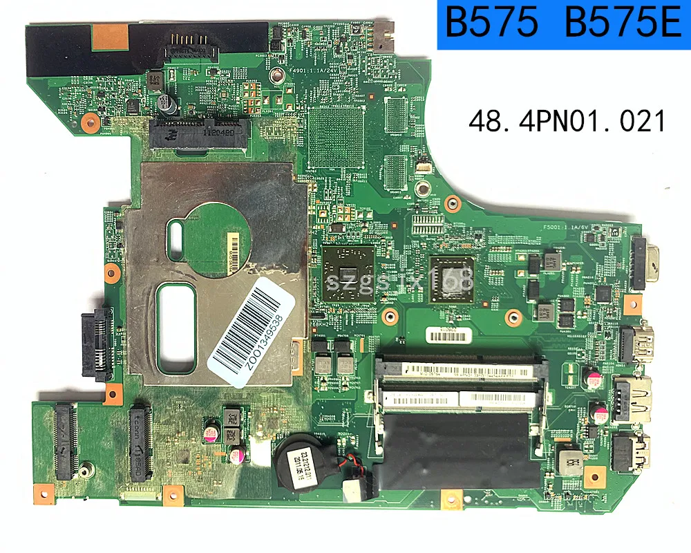 E2 E1 CPU for lenovo B575 B575E  laptop motherboard   48.4PN01.021 Mainboard DDR3100% working