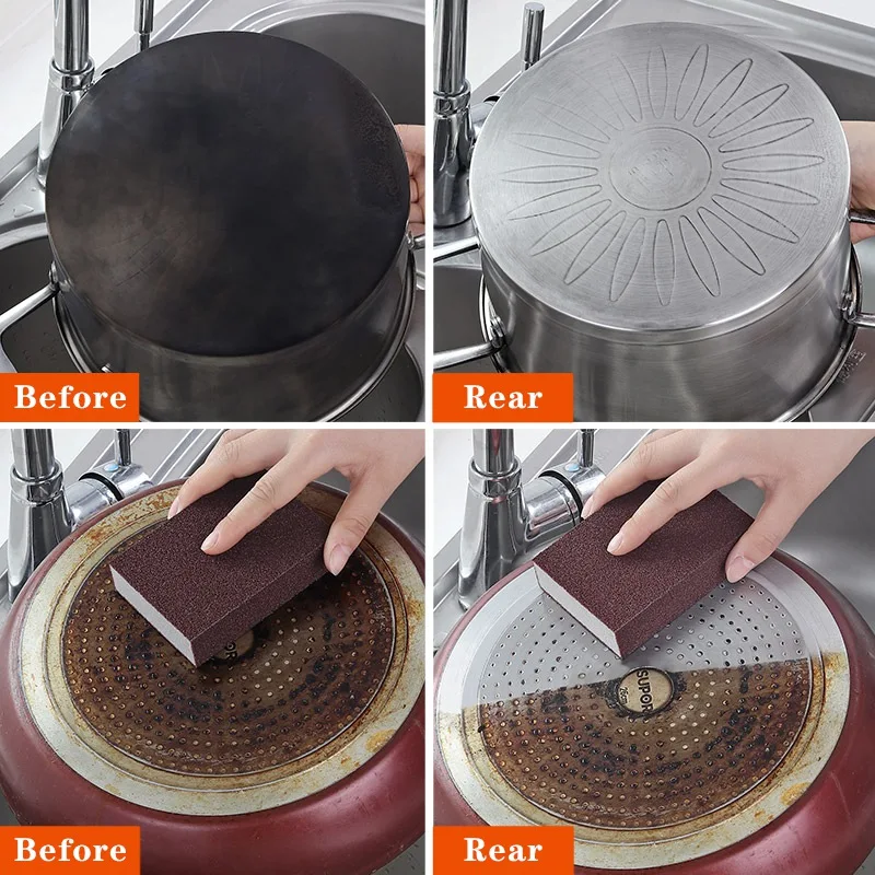 Губка для мытья посуды и очищения кухонных аксессуаров от накипи ржавчины 1 шт. |