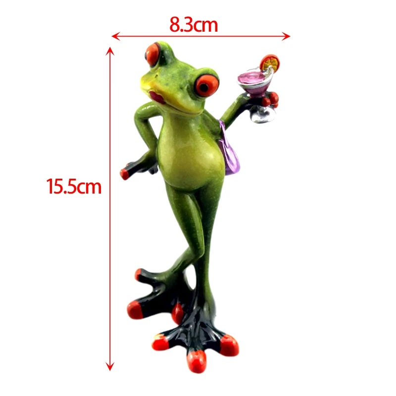 Творческий 3D смоляные фигурки лягушек ремесла для домашнего декора смолы