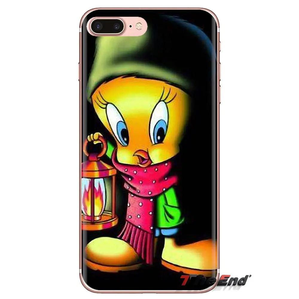 Мультяшная птичка Твити looney tunes TPU Прозрачный чехол для iPod Touch Apple iPhone 4 4s 5 5S SE 5C 6 6S 7 8