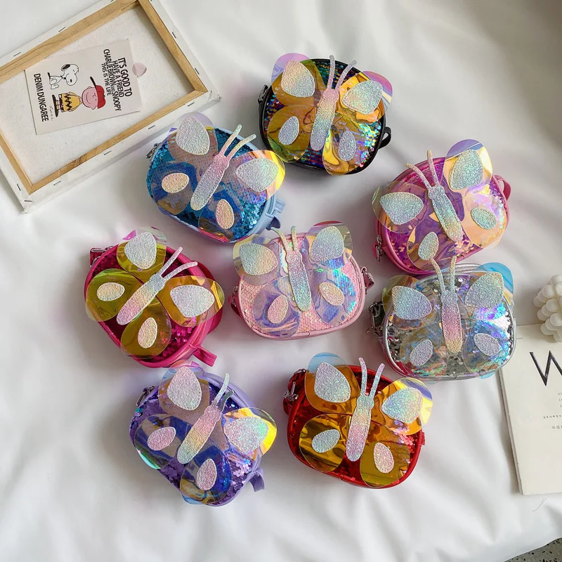 

Милые маленькие кошельки и сумочки для маленькой девочки, милые детские блестящие Сумки из искусственной кожи, Детская сумка через плечо, к...