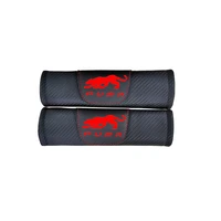 for ford puma 2pcs fashion carbon fiber leather car seat belt cover car seat belt shoulder pad car accessories