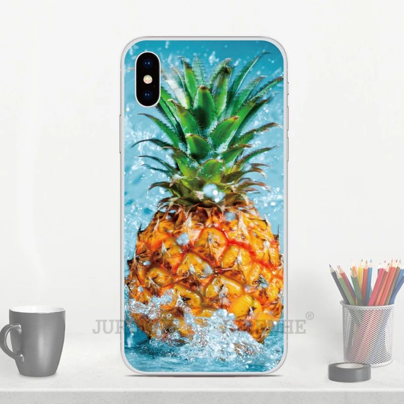 Принт резиновый мягкий из ТПУ Fundas ананасы фрукты чехол для телефона Oneplus One / 6 plus 7