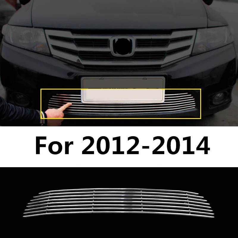 Комплект переднего бампера для Honda City 2008 2014|Гоночные решетки| |