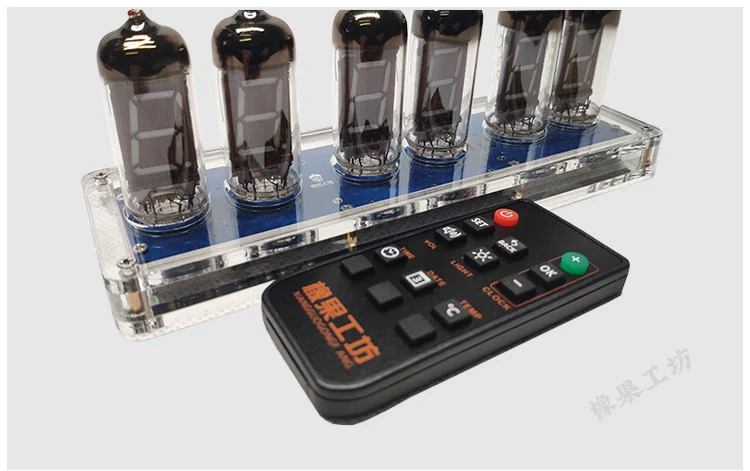 Флуоресцентные трубчатые часы IV11 светящиеся с голосовым управлением Bluetooth