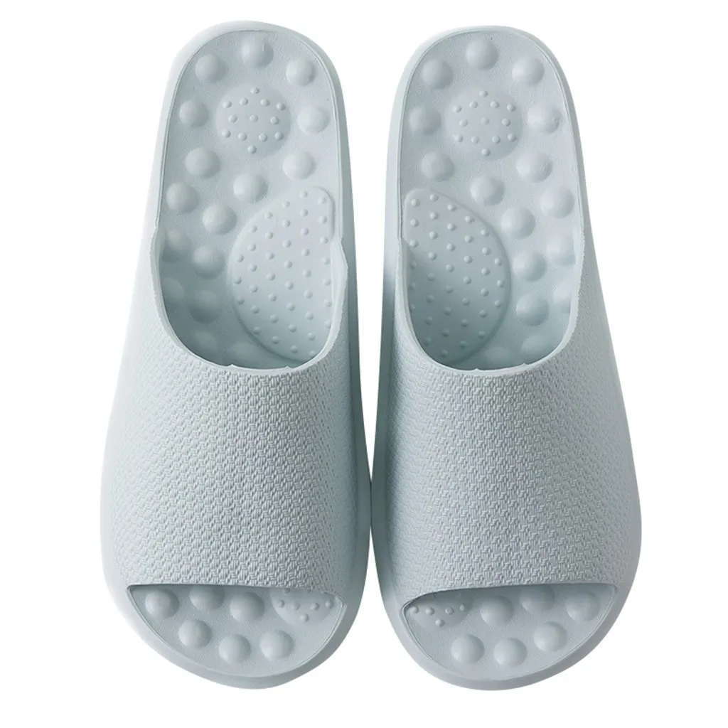 Летние домашние тапочки Для женщин Ванная комната нескользящая обувь EVA Легкие