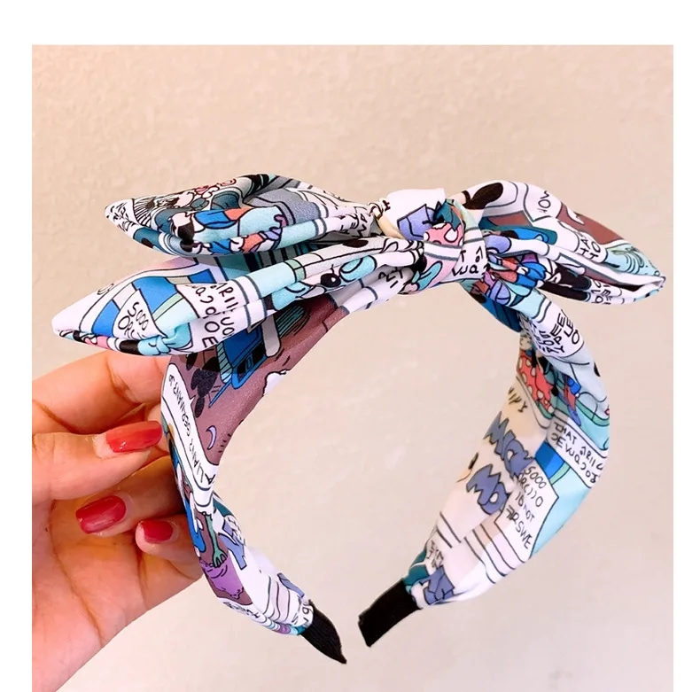 Sunchies Микки Минни повязки для волос мультфильм женщин тюрбан широкий обруч