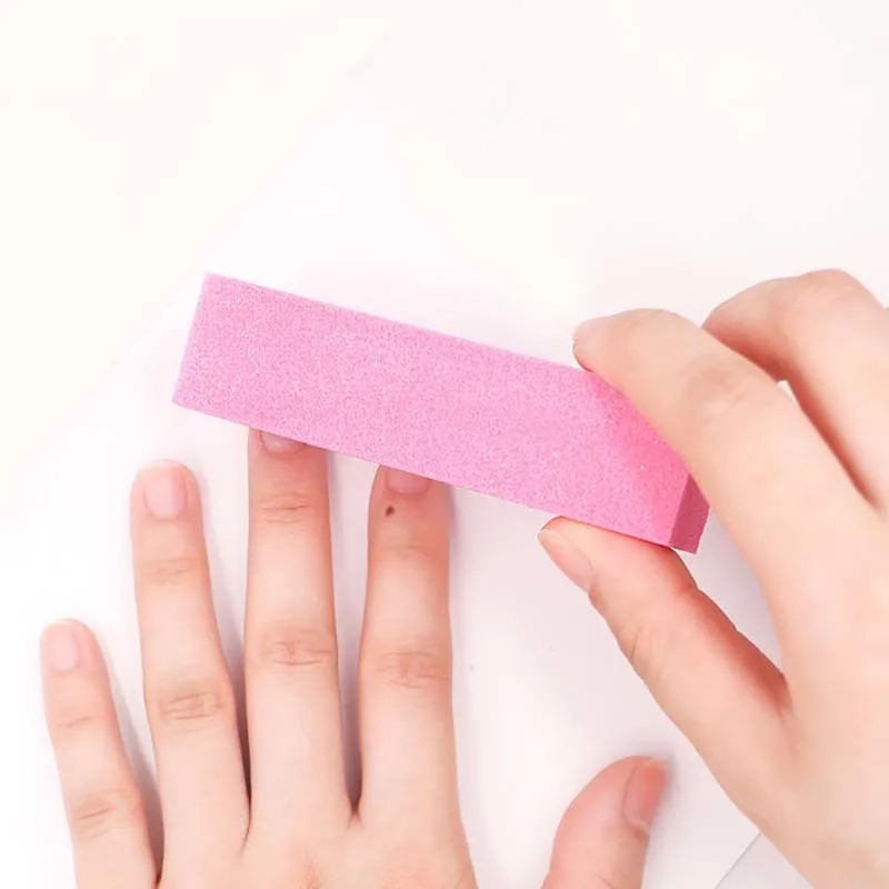 Розовый буфер для дизайна ногтей шлифовальный брусок профессиональные пилки