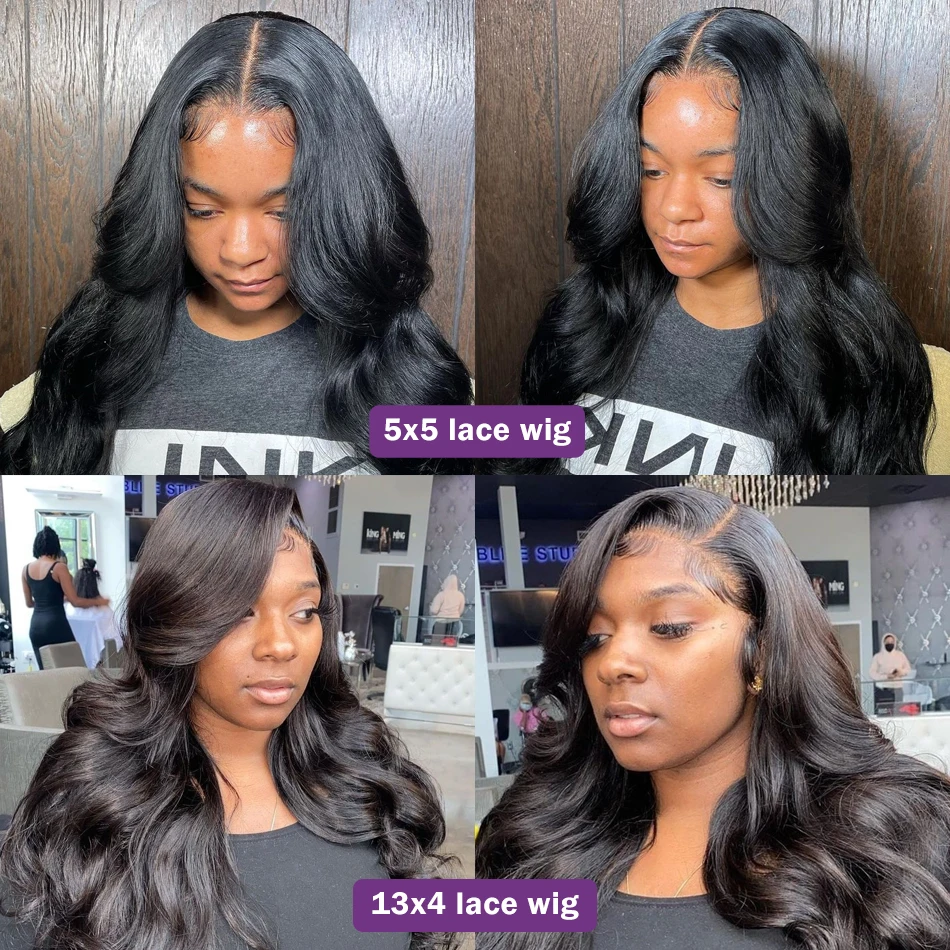 13x6 Transparent Body Wave Lace Wig Human Hair Wigs Brazilian 30 40 inch Water 4x4 5x5 Closure Frontal For Women | Шиньоны и парики