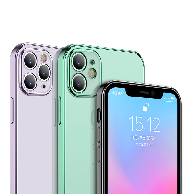 

Full Protection Transparent TPU Soft Case for iPhone 12 mini 11 12 Pro Max 7 8 Plus X XR XS Max SE 2 Anti-Knock Proof Phone Case