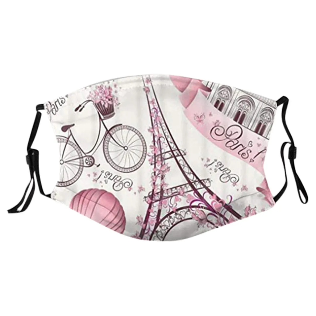 

1PC Mouth Mask With 2 PCS Filters Pollution-proof Windproof Foggy Haze Washable and Reusable Mouth Cover Mascarar Mascarillas