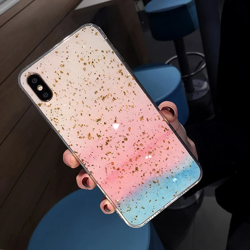 Роскошный lovecom золотой мраморный чехол для iPhone 11 Pro Max XS Max XR X 6 6S 7 8 Plus противоударный мягкий эпоксидный чехол для телефона - Цвет: q