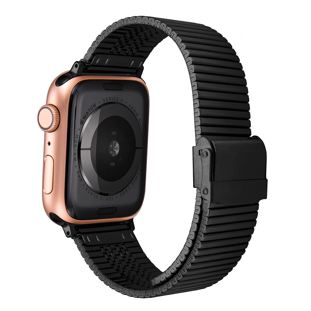 45mm 41mm Stainless Steel Mesh Strap for Apple Watch 7 44mm 42mm 6 5 SE Smart Watch Correa Bracelet for IWatch Series7 40mm 38mm