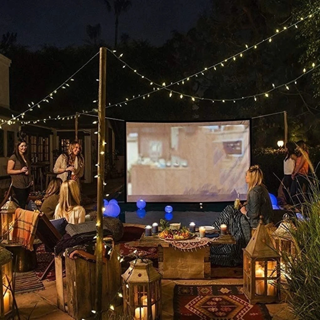 

QHDTV 1080P 4K HD Screen Projection For Android intelligent tv PC Windows family Film Projector Screen Accessories