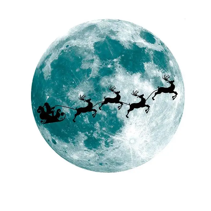 

30CM Fluorescent Wall Sticker Decals Christmas Luminous Wall Stickers PVC Stickers for Living Room and Window