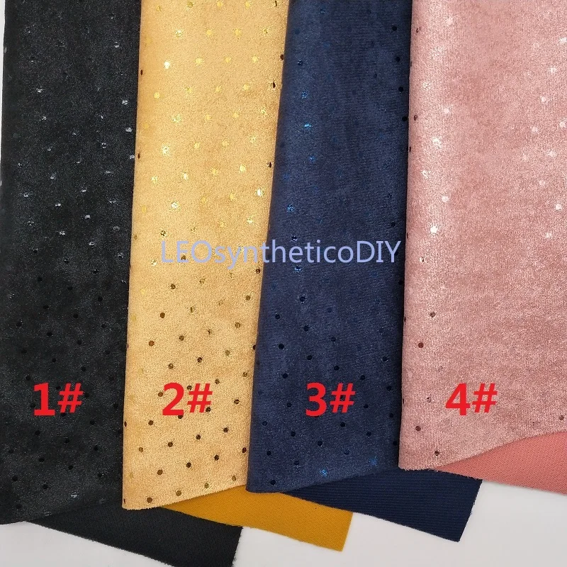 1 шт. 21X29 см бархатная ткань в горошек для изготовления луков LEOsyntheticoDIY T103