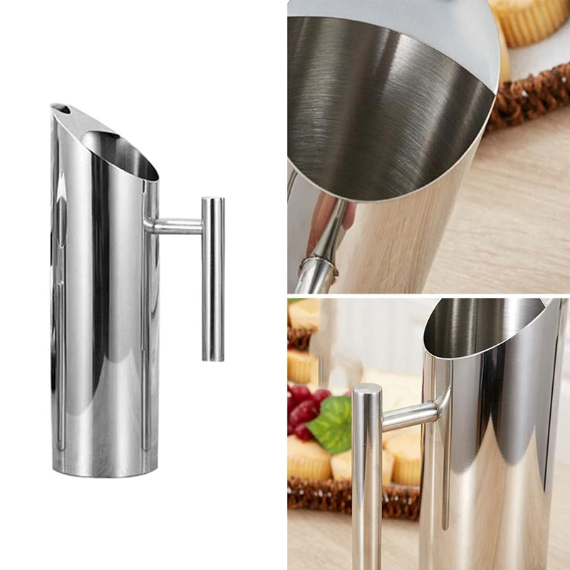 

Stainless Steel Water Pitcher with Ice Guard Tea Pot Kettle Jug Cold Beverages Juice Pot Ktv Bar Accessories