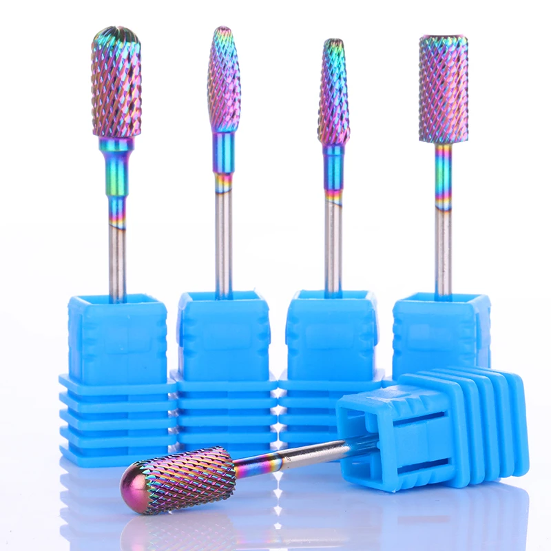 5 шт. ноготь маникюрный-разные размеры сверла для электрической машины из нержавеющей стали Auroras пилка для ногтей шлифовальный инструмент для ногтей