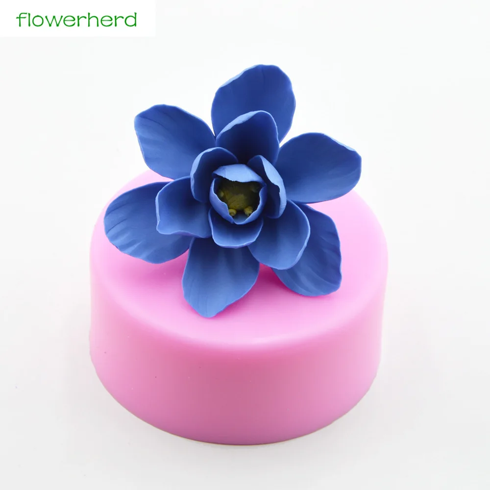 

Big Silicone 3D Soap Mold Plum Blossom Flower Aromatherapy Soap Mold Handmade Fragrance Soap Fondant Cake Decorating Tools