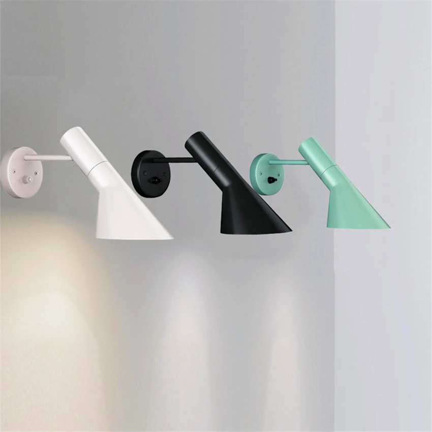 Современный светодиодный винтажный настенный светильник Arne Jacobsen деревянный как