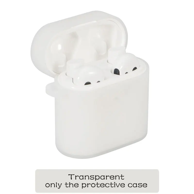 transparent Силиконовый чехол для Xiaomi Airdots Pro 2 Беспроводная bluetooth-гарнитура защитный чехол с карабином rotection чехол для Air 2 - Цвет: transparent