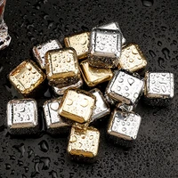 ice cubes food grade 304 stainless steel reusable chilling stones for champagne whiskey wine fast cooling beer cooler can cooler