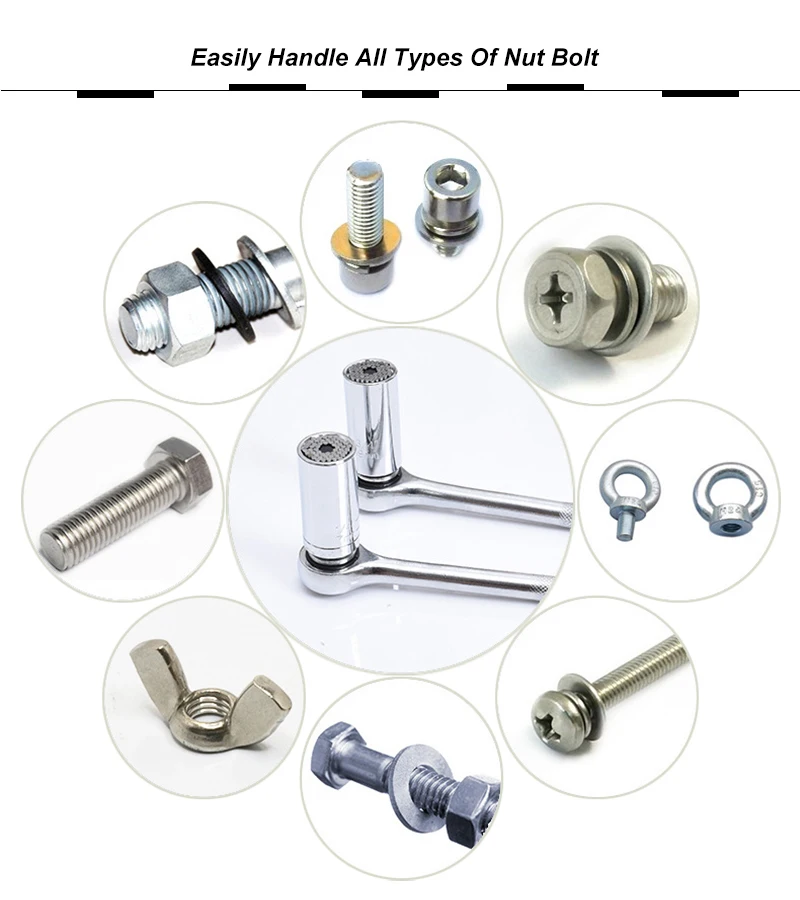 7-19 мм набор головок с гнездом квадратной головкой Трещоточный ключ муфтой для