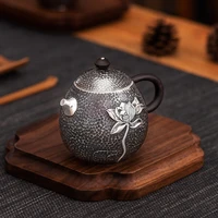 handmade silver kettle sterling silver teapot 999 household kung fu tea set creative silver kettle 160 g 180 ml