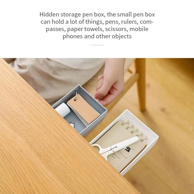 Ящик для ручек с выдвижными ящиками скрытый пластиковый лоток хранения коробка