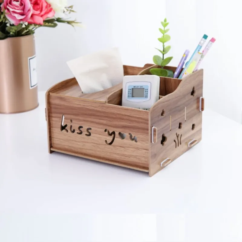 Деревянный держатель для пульта дистанционного управления настольная