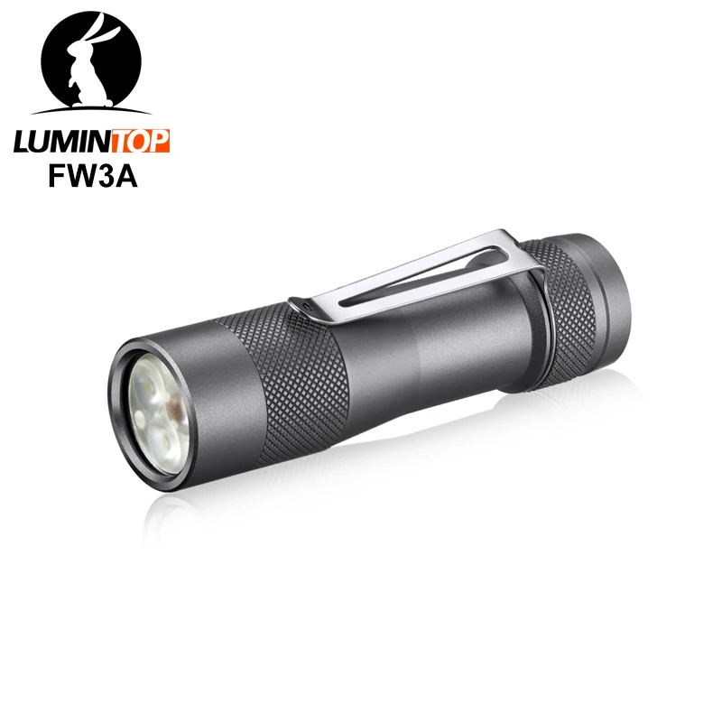 Lumintop FW3A Smart LED Flashlight Anduril Firmware Triple LED CREE XPL HI  2800 lumens with Tail Switch by 18650 Battery
