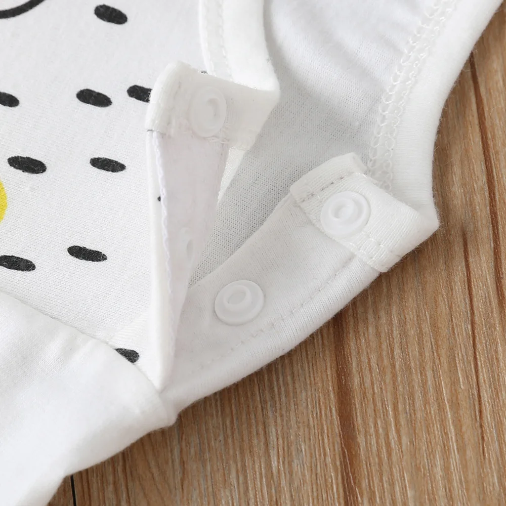 

Newborn Long-Sleeved Jumpsuit Spring Autumn Baby Boy Girl Deer Cartoon Print Solid Color Romper For 0-12 Months