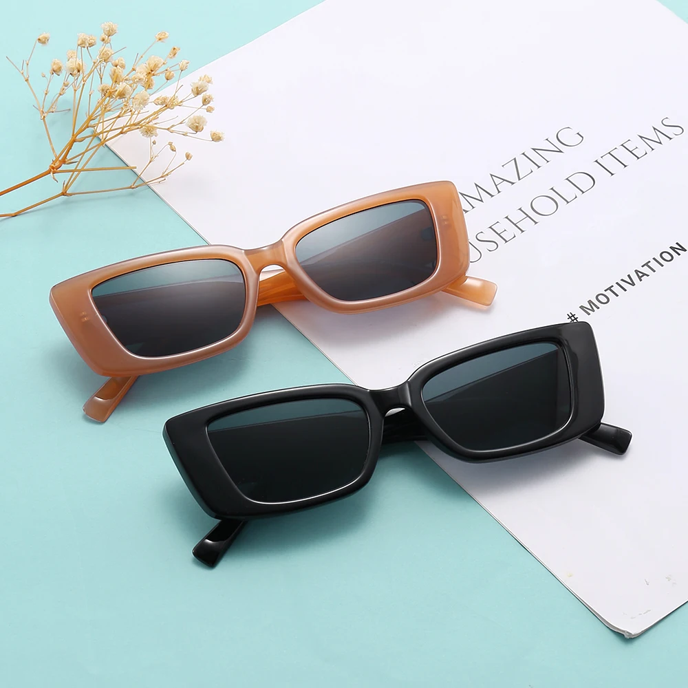 

2021 New Luxury Shades Brand Design Rectangular Middle Frame Sunglasses Men and Women Retro Classic Vacation Fishing Sun Glasses