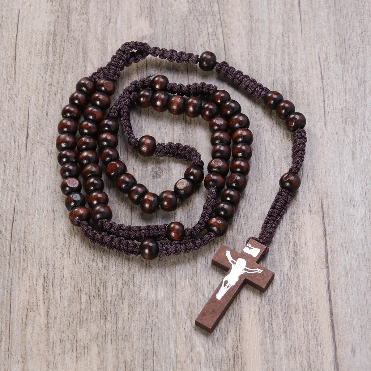 1 шт. деревянная подвеска для ожерелья крестоподобный Розарий бусы Цепочки и s