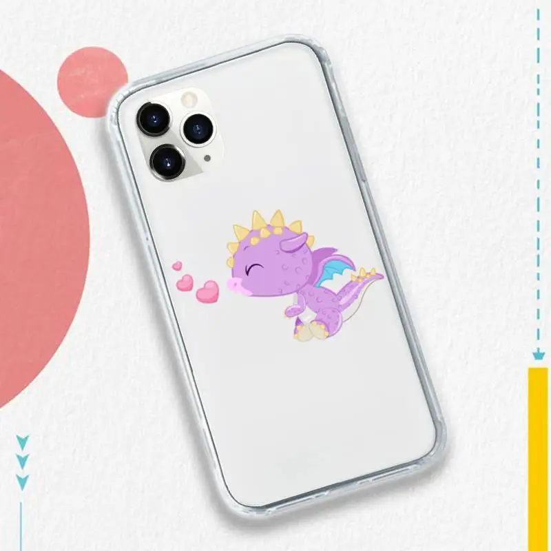 

Little dinosaur foal Phone Case Transparent soft For iphone 5 5s 5c se 6 6s 7 8 11 12 plus mini x xs xr pro max