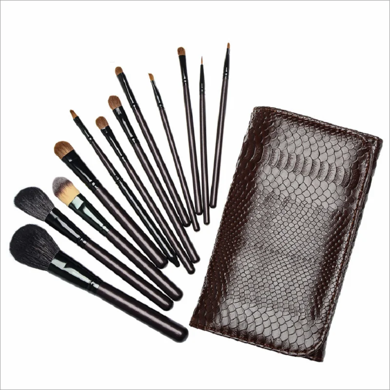 

12 Animal Fur Pattern Makeup Brush Set Makeup Brush Wool Large Stucco Brush Portable Beauty Tool