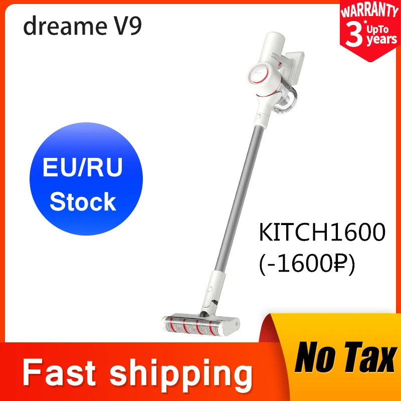 [Промокоды Aliexpress：ALIDREAM 1000р от 12000р ] Лучший Dreame V9 ручной пылесос бытовой