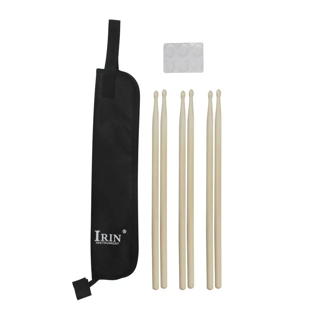 Барабанные аксессуары набор для замены (1 шт. чехол барабанных палочек + 3 пары