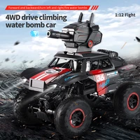 lbla d822 112 rc spray car 2 4ghz 4wd shooting water bullets bomb 360%c2%b0rotate remote control vehicles model with led light toys
