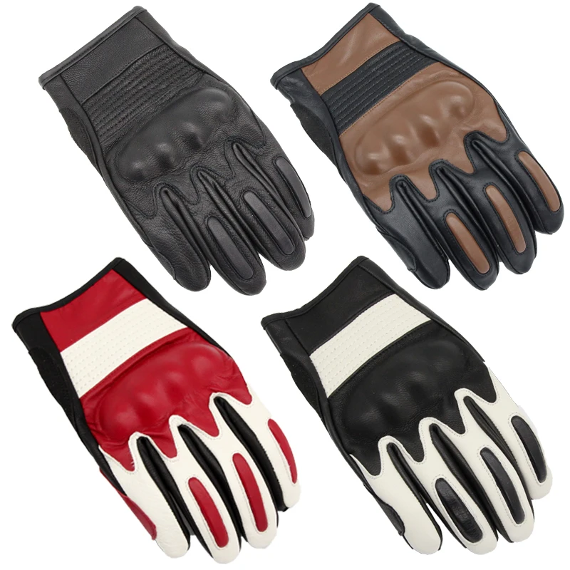 

Мотоциклетные Перчатки, мужские кожаные перчатки из углеродного волокна для гоночного велосипеда, осень и зима, перчатки из овчины для езды на мотоцикле и внедорожнике