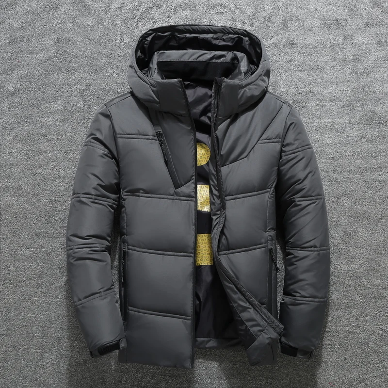 

Nice Style Male Pop Sale Warm Jacket Down Jacket men's Casual Vogue Hooded Jacket Autumn And Winter Men Parka Coat Zipper Top