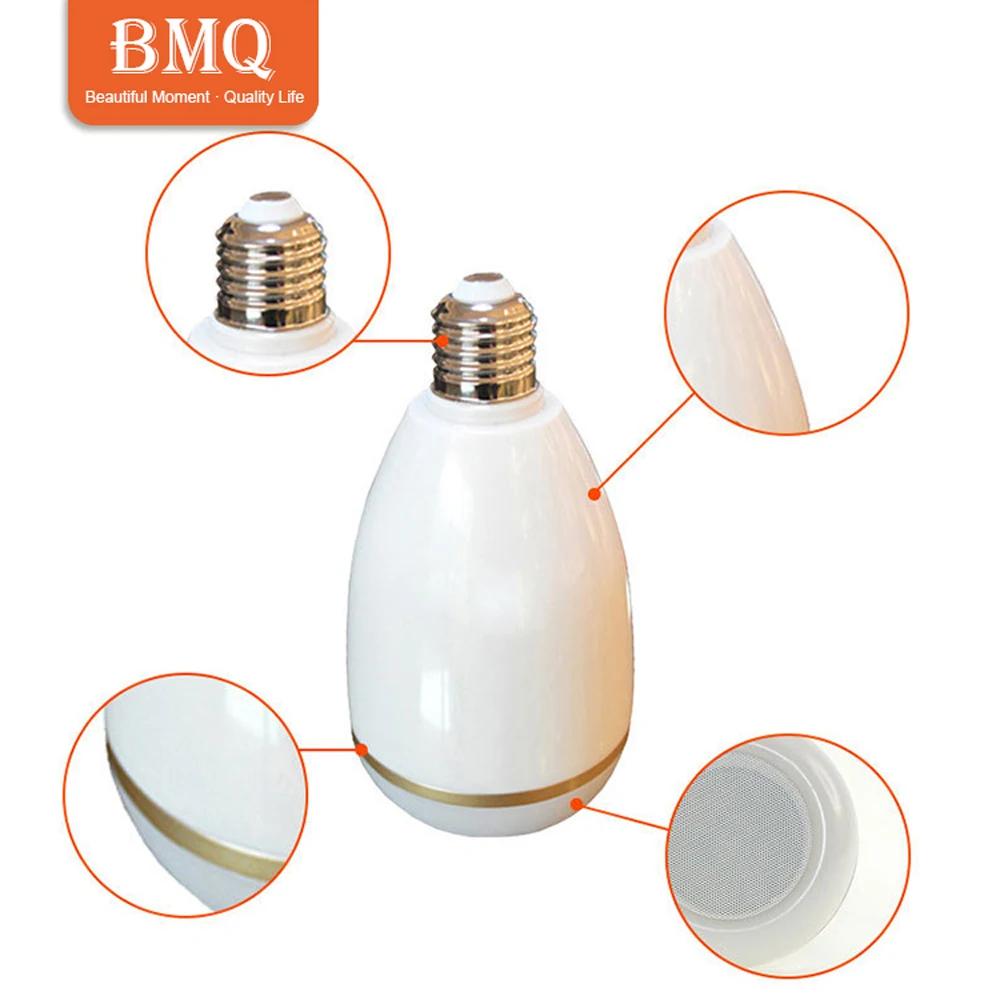 

Equantu Muslim Bluetooth Quran Speaker Remote Control Colorful LED Light Lamp Bulb with 18 Reciters 14 Translations Loundspeaker