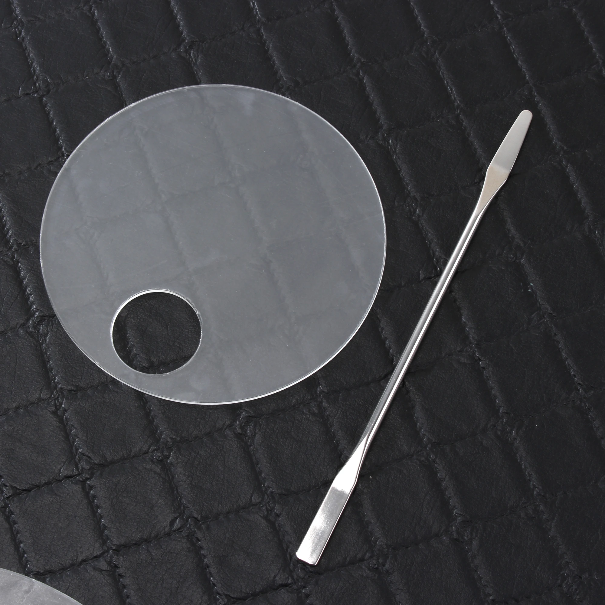 Акриловая прозрачная палитра для макияжа миксер из нержавеющей стали рисования