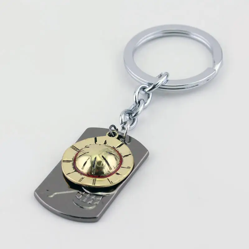 Брелок с эмалью из сплава цельный брелок японским аниме шляпа Луффи Хоба