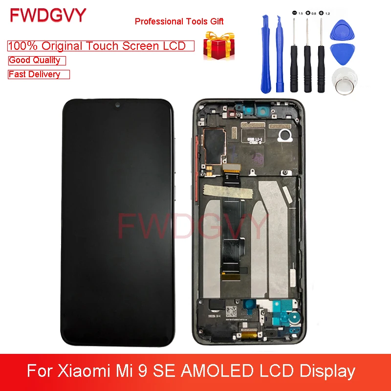 5 97 &quotоригинал для Xiaomi MI 9 SE AMOLED ЖК дисплей сенсорный экран с рамкой + 10 планшета