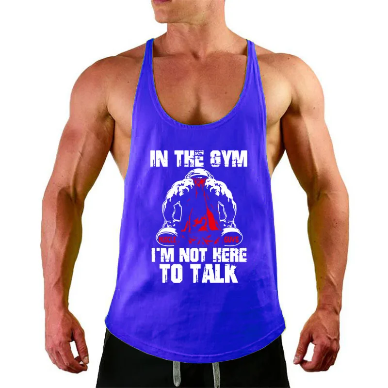 Brand Gym Mens Tank Top Vest Muscle Fashion Sleeveless Stringer Clothing Bodybuilding Singlets Fitness Workout Sportswear Shirt | Мужская